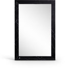 Pavia Genuine Genuine Marble Frame Mirror - Black