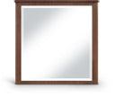 Astrid Solid Wood And Oak Veneer Mirror - Brown