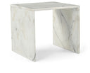 Vernazza Genuine Marble End / Side Table - White
