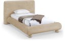 Blair Chenille Fabric Upholstered Twin Bed - Beige