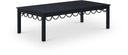 Portofino Aluminum Outdoor Patio Coffee Table - Black