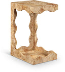 Vassa Burl Veneer End / Side Table - Natural Burl