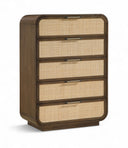 Windsor Natural Cane And Solid Wood Chest - Brown