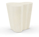 Monza Concrete And Fiberglass Indoor / Outdoor Patio End Table / Side Table - Cream