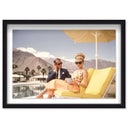 Poolside Palm Springs Couple