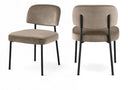 Zarelle Performance Fabric Upholstered Dining Chair - Taupe