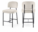 Zarelle Performance Fabric Upholstered Counter Stool - Cream