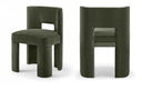 Zuno Velvet Performance Fabric Upholstered Dining Chair - Green