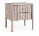 Kivo 18.5" Solid Wood Nightstand - Natural