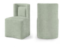 Duvina Chenille Performance Fabric Upholstered Dining Chair - Mint