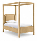 Salina Velvet Upholstered Twin Bed - Camel