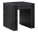 Stanton Oak Veneer And Solid Wood End / Side Table - Black