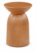 Opani Concrete Indoor/Outdoor End Table - Terracotta