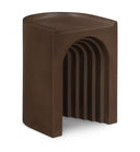 Avenda Concrete Indoor/Outdoor End Table - Brown
