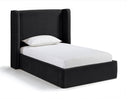 Kendall Velvet Upholstered Twin Bed - Black