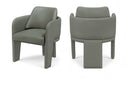 Vanda Vegan Leather Upholstered Dining Chair - Olive