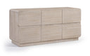 Adagio Solid Wood And Oak Veneer Dresser - Natural