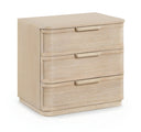 Tiberio 26" Oak Veneer And Solid Wood Nightstand - Natural