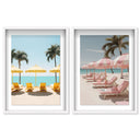 Beach Umbrella - 2 Piece Set