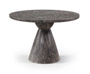 Aquino 43.5" Concrete Indoor/Outdoor Dining Table - Brown