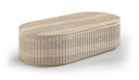 Catania Concrete Indoor/Outdoor Coffee Table - Travertine