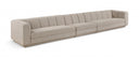 Modari 193.5" Fabric Upholstered 3pc. Modular Sofa - Beige