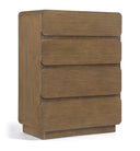 Adagio Solid Wood And Oak Veneer Chest - Brown