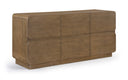 Adagio Solid Wood And Oak Veneer Dresser - Brown
