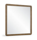 Adagio Solid Wood And Oak Veneer Framed Mirror - Brown
