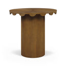 Dahlia 36" Solid Wood And Natural Cane Counter Height Table - Brown