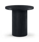 Belinda 36" Oak Veneer And Solid Wood Counter Height Table - Black