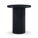 Belinda 36" Oak Veneer And Solid Wood Bar Height Table - Black