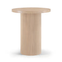 Belinda 36" Oak Veneer And Solid Wood Bar Height Table - Natural