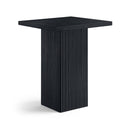 Belinda 32" Oak Veneer And Solid Wood Bar Height Table - Black