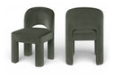 Celine Velvet Performance Fabric Upholstered Dining Chair - Green