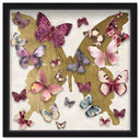 Butterfly Pins Merlot | Hand Embellished & Sculptural Gold Leaf Art by Oliver Gal, view 22