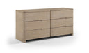 Caswell Oak Veneer And Solid Wood Dresser - Natural