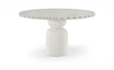 Petalia 54" Concrete Indoor / Outdoor Dining Table - Cream