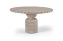 Petalia 54" Concrete Indoor / Outdoor Dining Table - Travertine