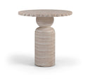 Petalia 36" Concrete Indoor / Outdoor Counter Height Table - Travertine