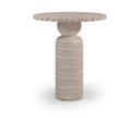 Petalia 36" Concrete Indoor / Outdoor Bar Height Table - Travertine
