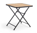 Marilla 27.75" Iron Patio Dining Table - Black