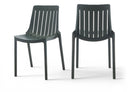 Marilla Polypropylene Outdoor Patio Dining Chair - Green