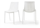 Marilla Polypropylene Outdoor Patio Dining Chair - White
