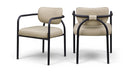 Serava Vegan Leather Upholstered Dining Chair - Beige