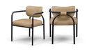 Serava Vegan Leather Upholstered Dining Chair - Tan