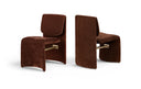 Slique Performance Fabric Upholstered Dining Chair - Burgundy