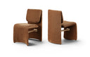 Slique Performance Fabric Upholstered Dining Chair - Cognac