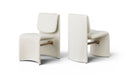 Slique Performance Fabric Upholstered Dining Chair - Cream