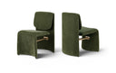 Slique Performance Fabric Upholstered Dining Chair - Green
